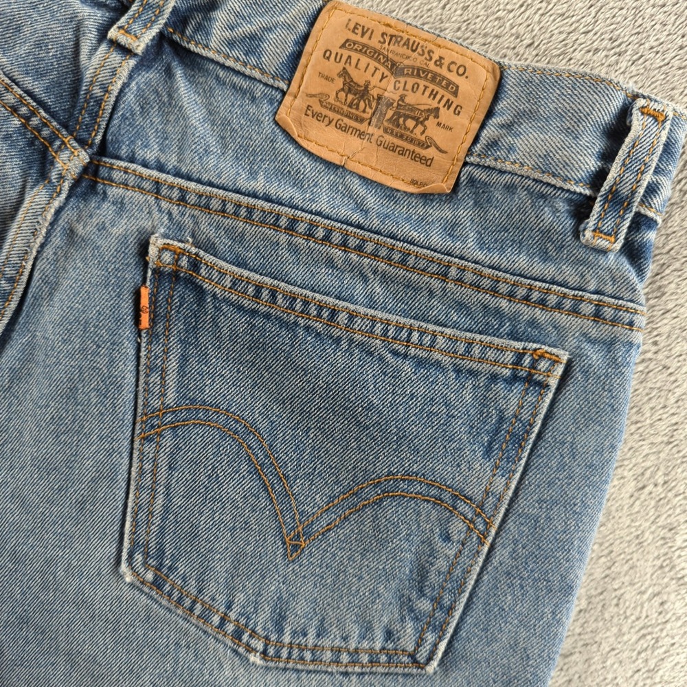 Vintage Y2K Levis Orange Tab Jeans 34 (Fits 32x32) Blue Light Faded Straight